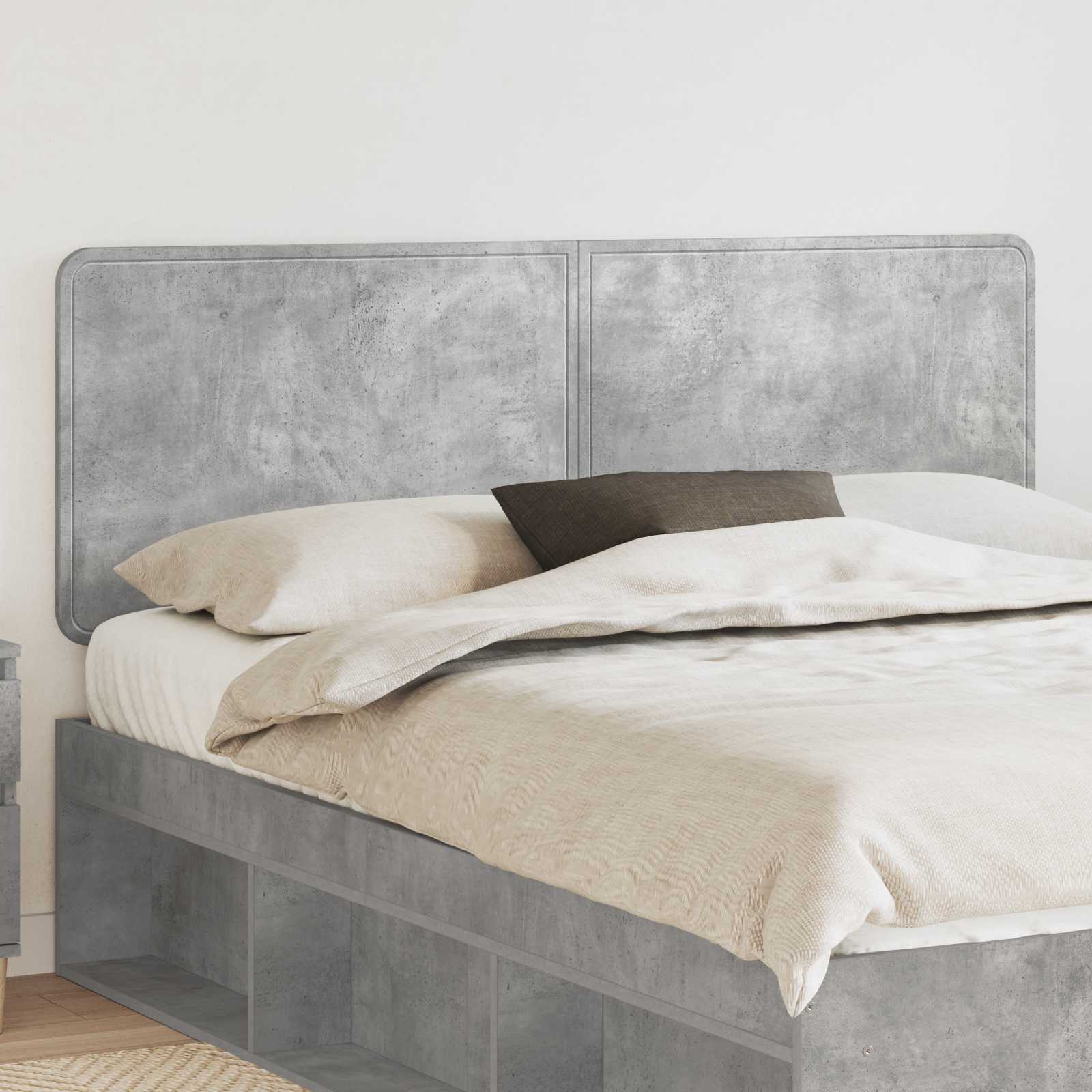 vidaXL Headboard Concrete Grey Engineered wood 1