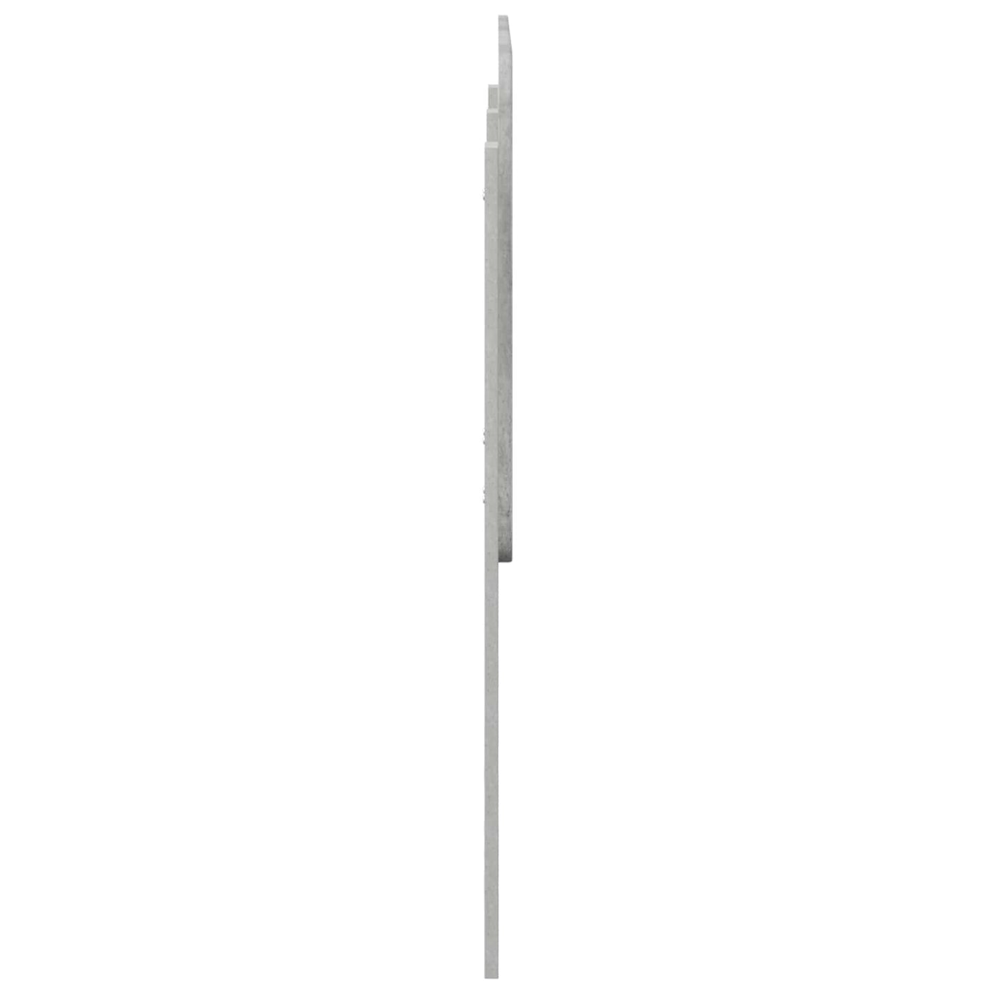 vidaXL Headboard Concrete Grey Engineered wood 5