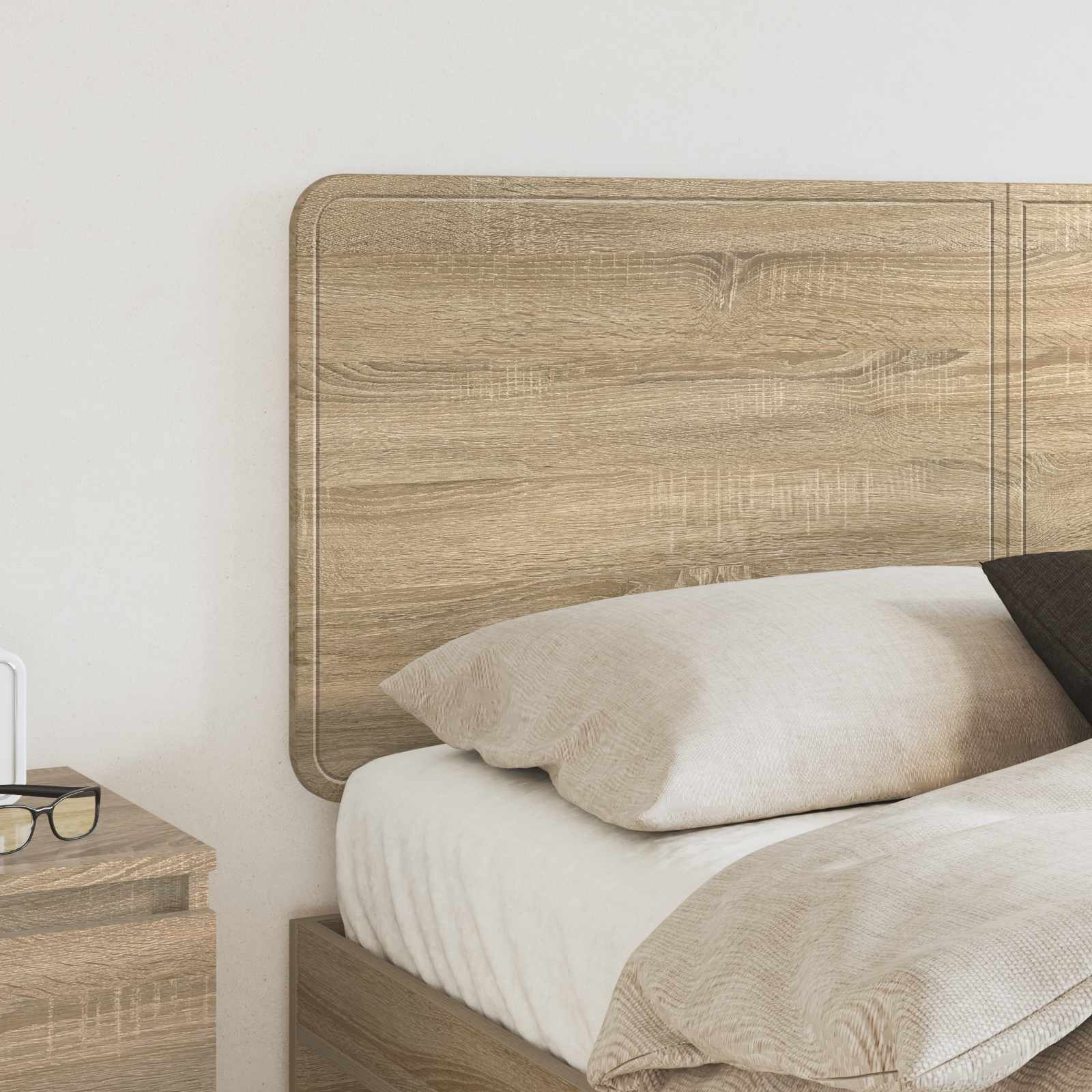 vidaXL Headboard Sonoma Oak Engineered wood 3