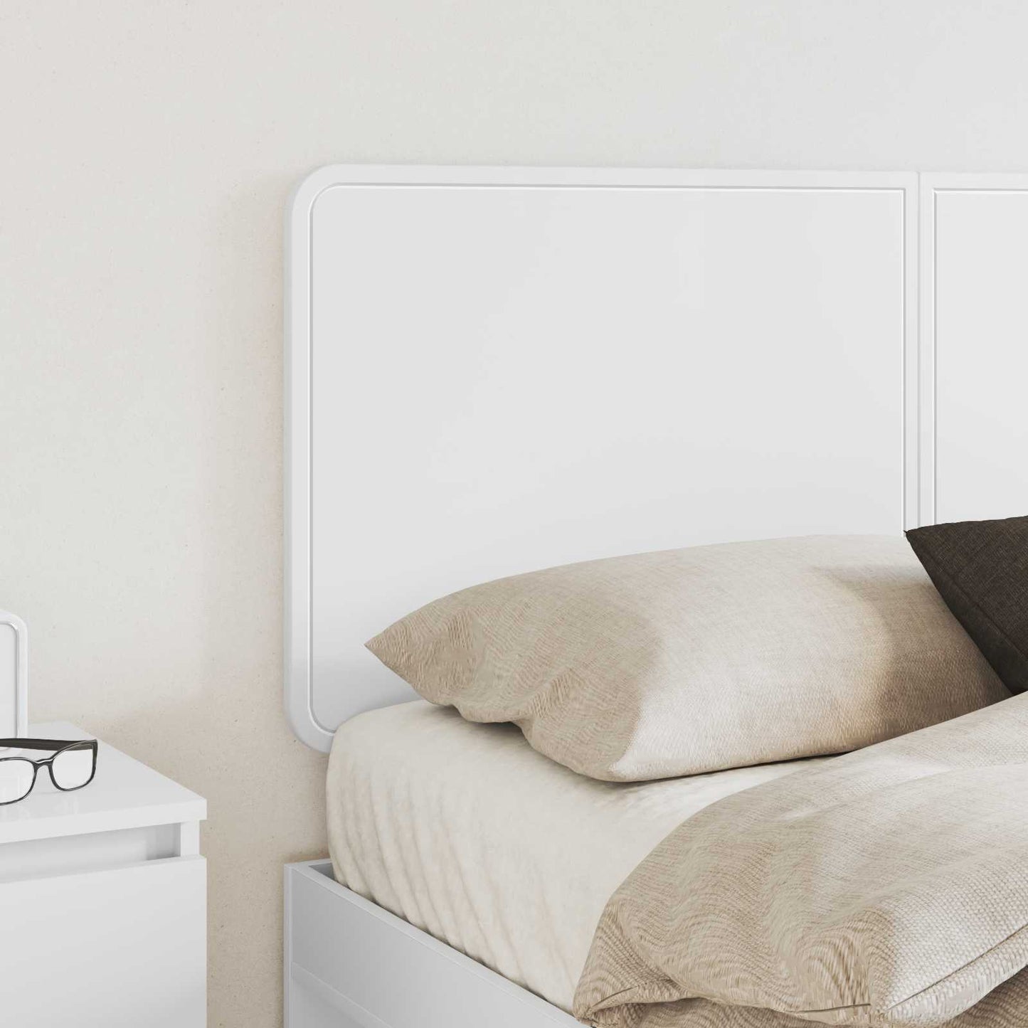 vidaXL Headboard White Engineered wood 3