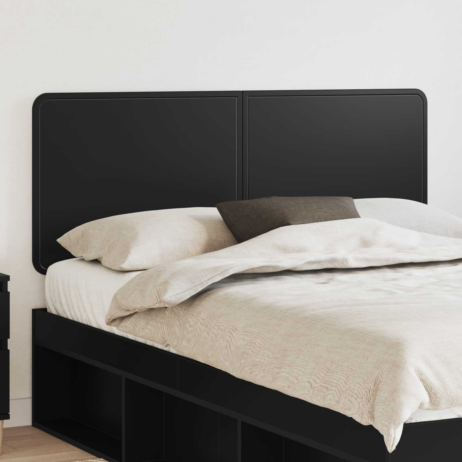 vidaXL Headboard Black Oak Engineered wood 1