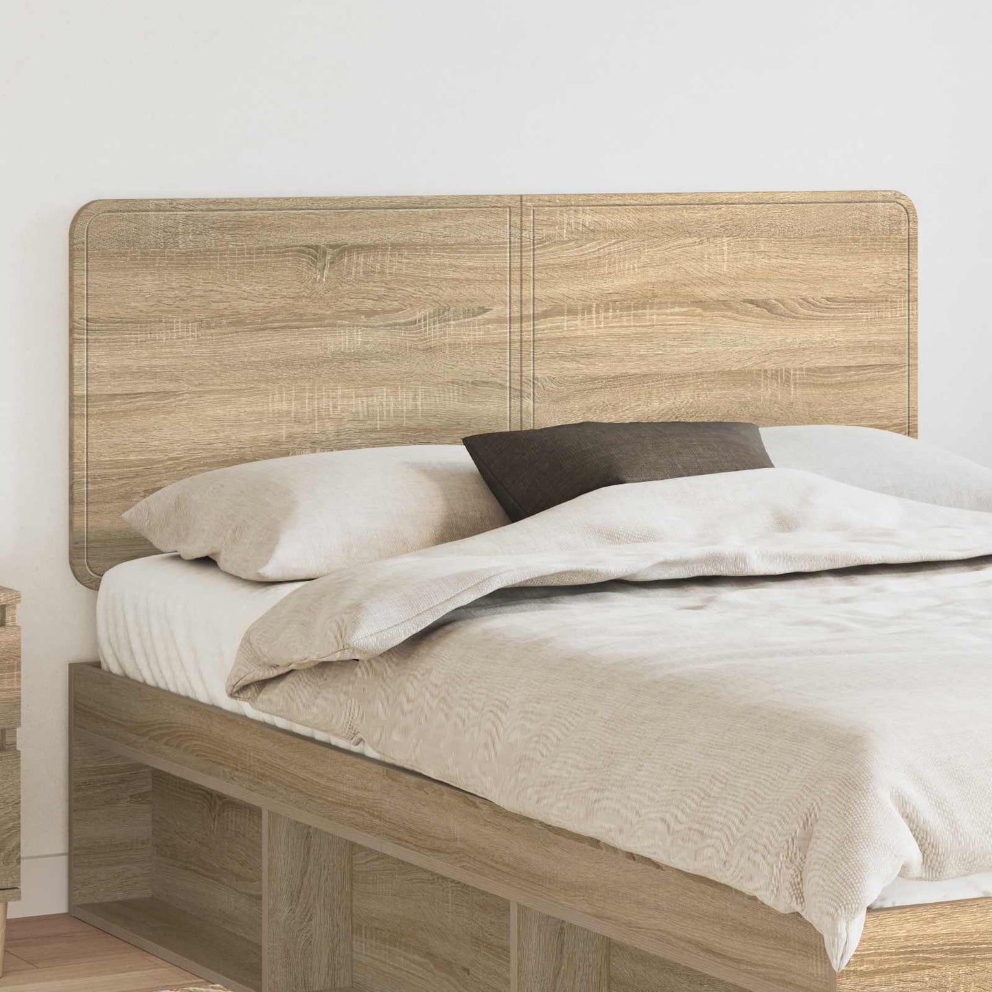 vidaXL Headboard Sonoma Oak Engineered wood 1