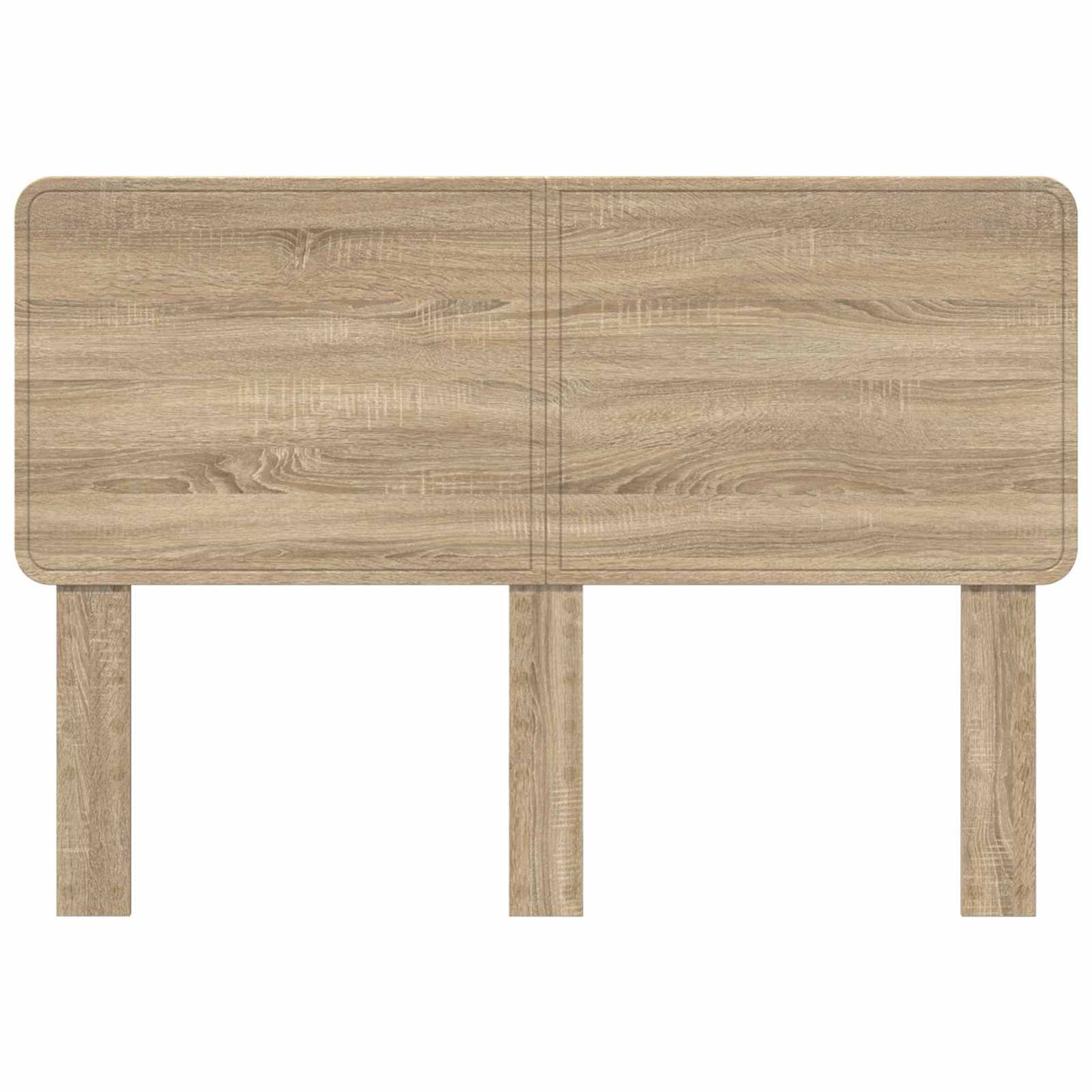 vidaXL Headboard Sonoma Oak Engineered wood 4