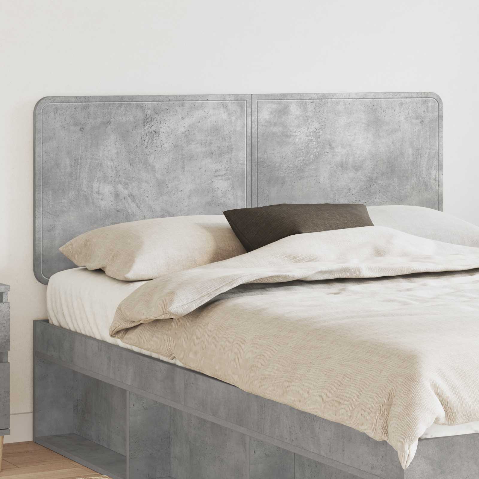 vidaXL Headboard Concrete Grey Engineered wood 1