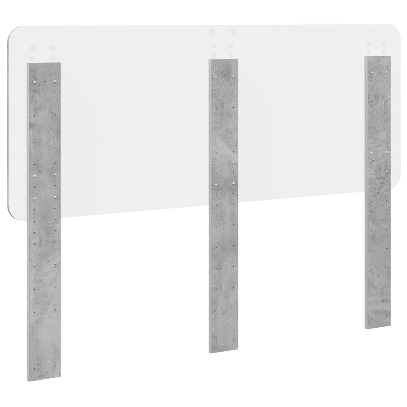 vidaXL Headboard Concrete Grey Engineered wood 6