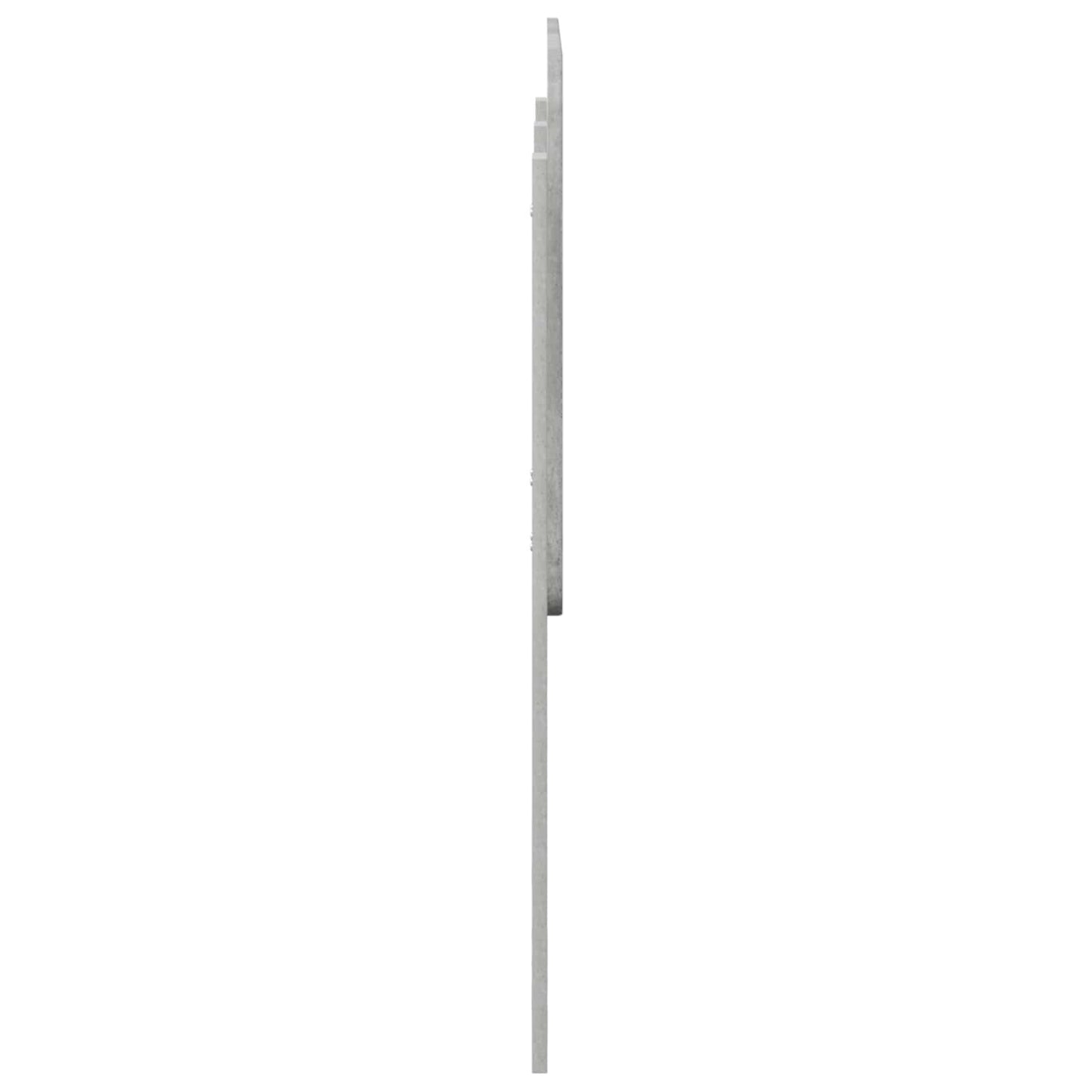 vidaXL Headboard Concrete Grey Engineered wood 5