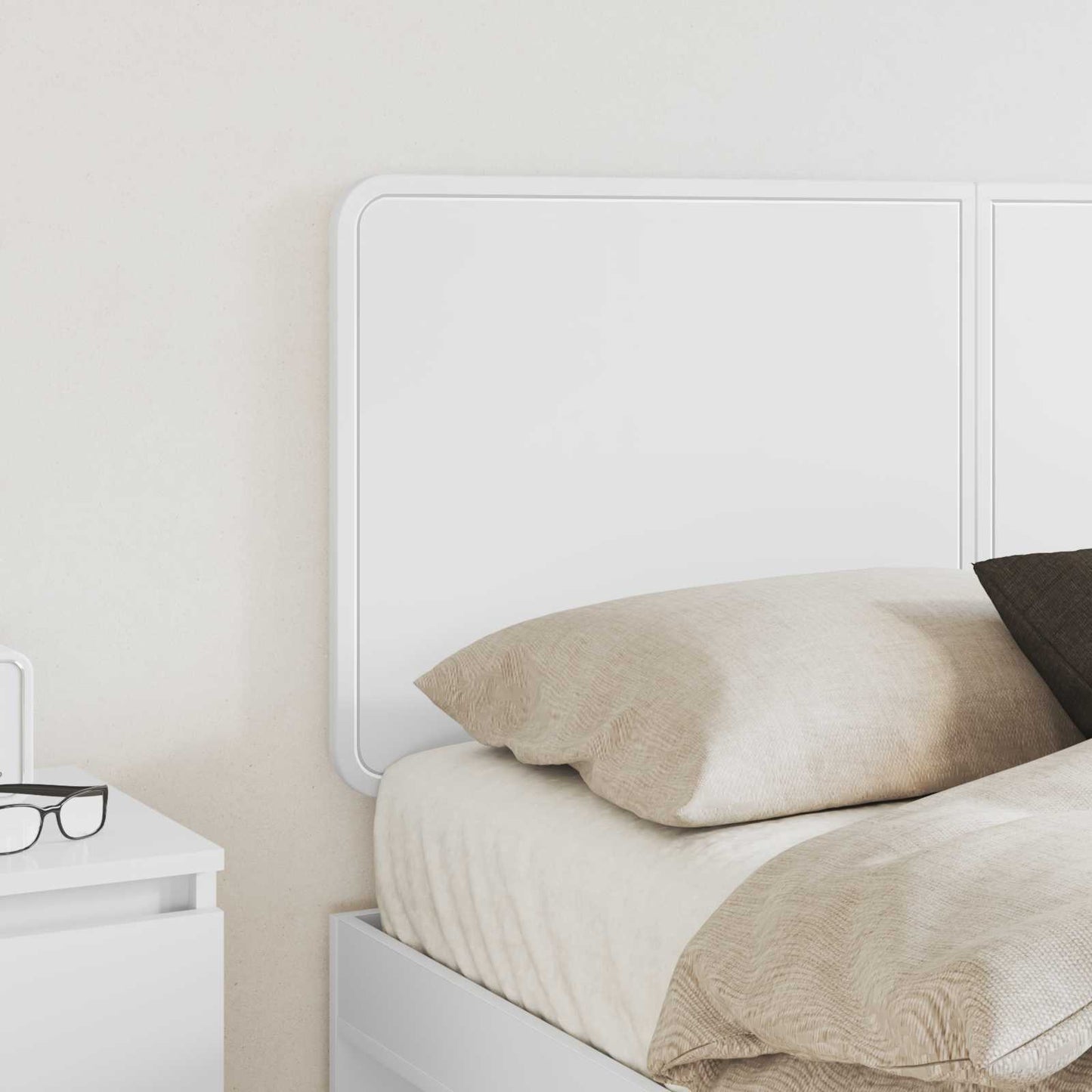 vidaXL Headboard White Engineered wood 3
