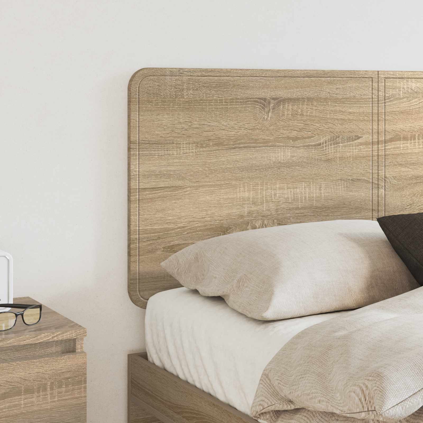 vidaXL Headboard Sonoma Oak Engineered wood 3