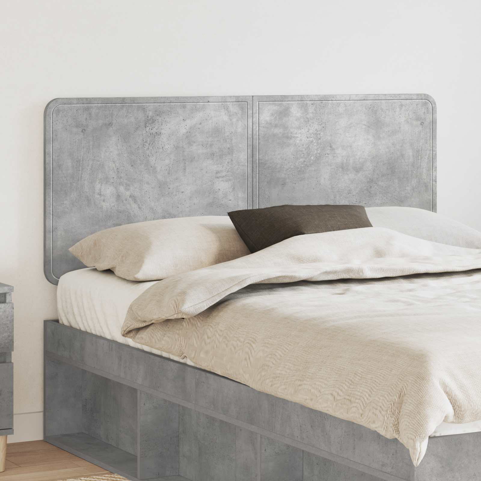 vidaXL Headboard Concrete Grey Engineered wood 1
