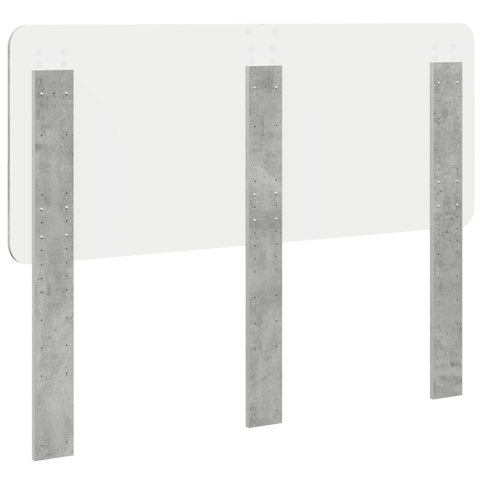vidaXL Headboard Concrete Grey Engineered wood 6