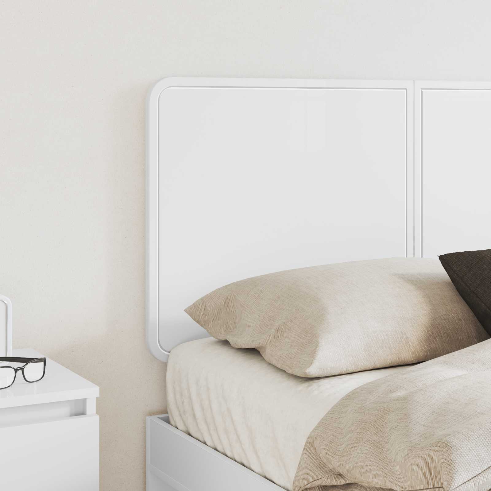 vidaXL Headboard White Engineered wood 3
