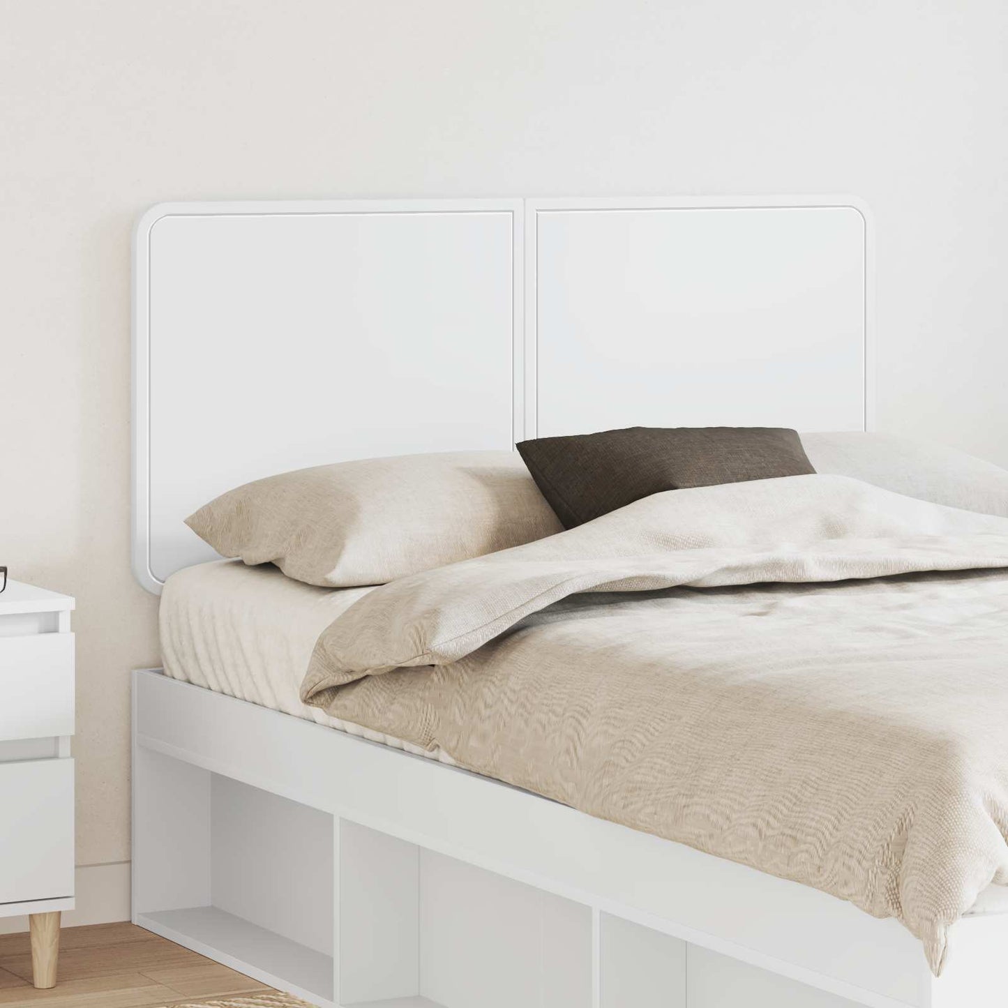 vidaXL Headboard White Engineered wood 1