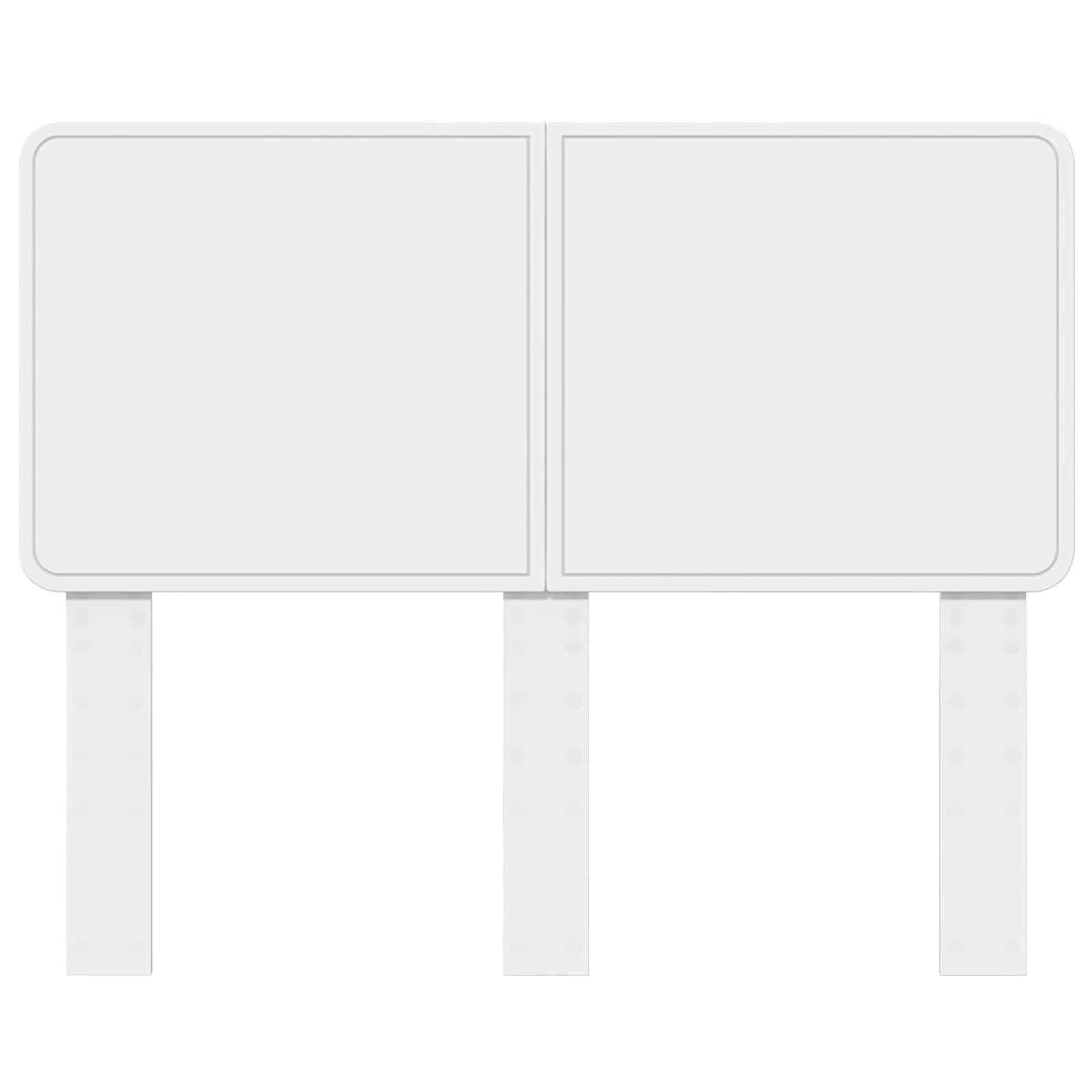 vidaXL Headboard White Engineered wood 4