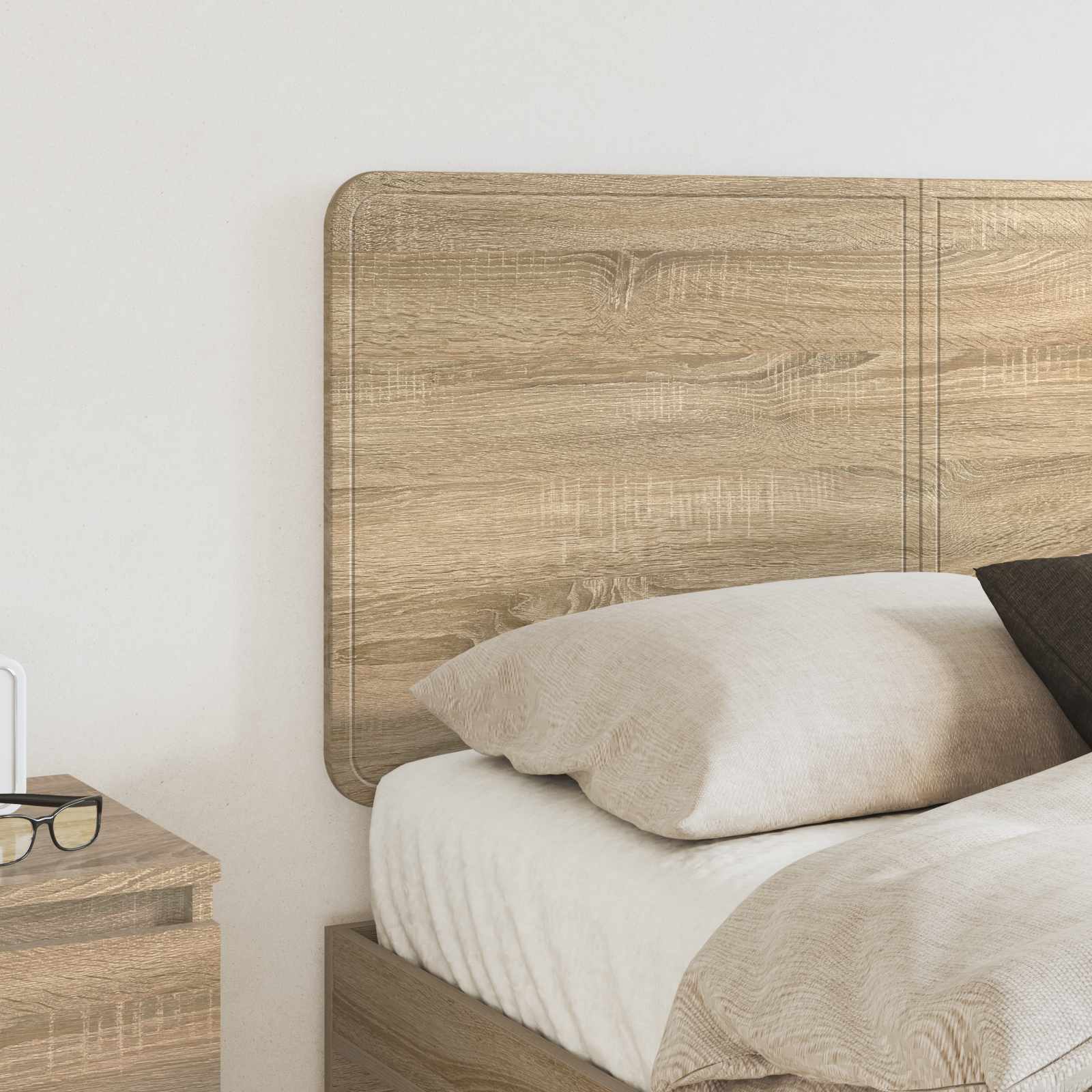 vidaXL Headboard Sonoma Oak Engineered wood 3