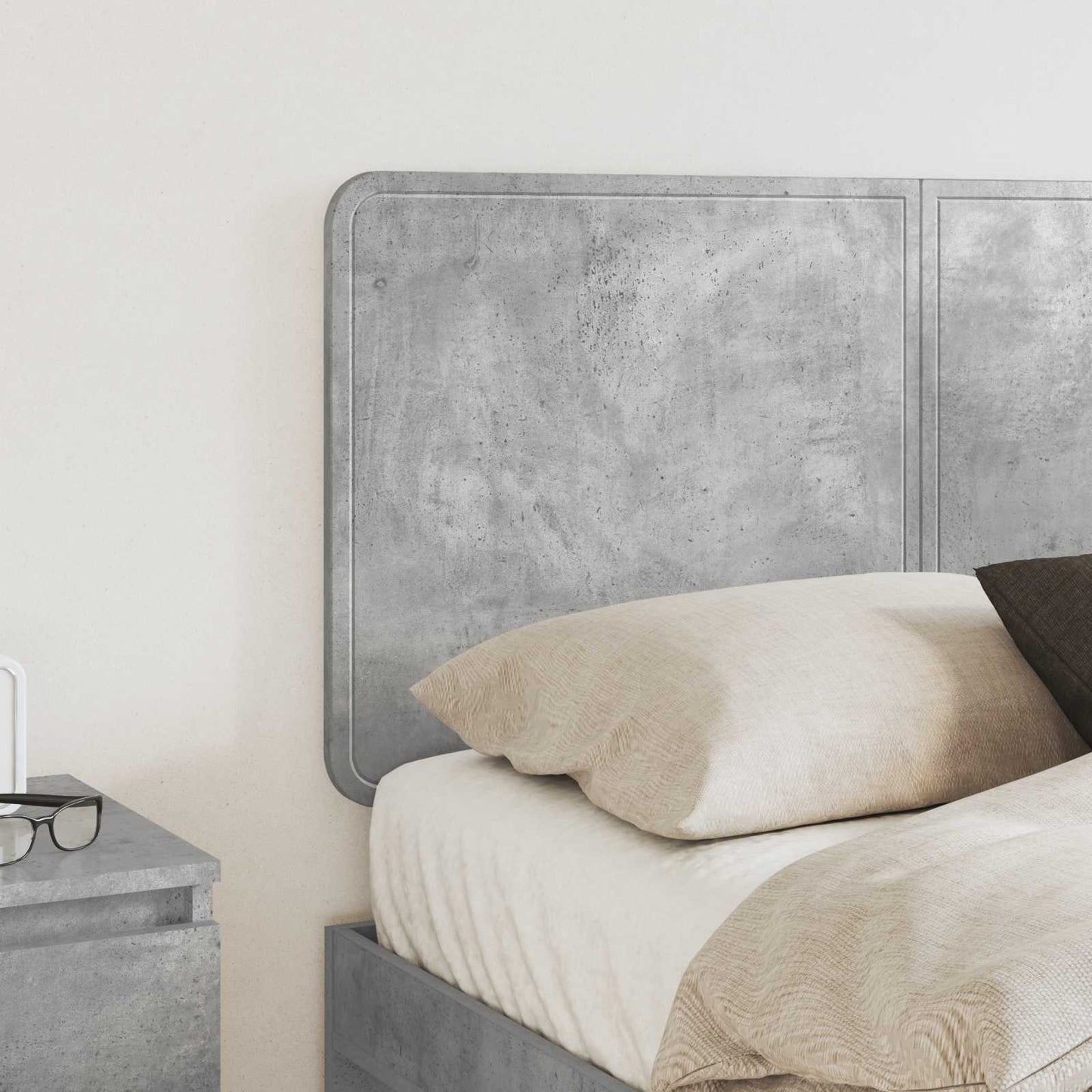 vidaXL Headboard Concrete Grey Engineered wood 3