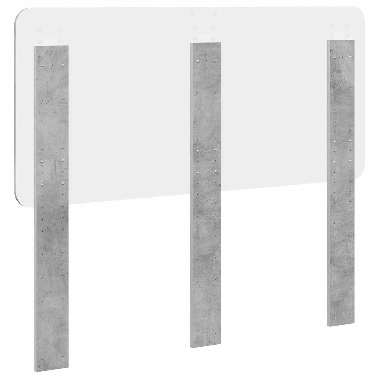 vidaXL Headboard Concrete Grey Engineered wood 6