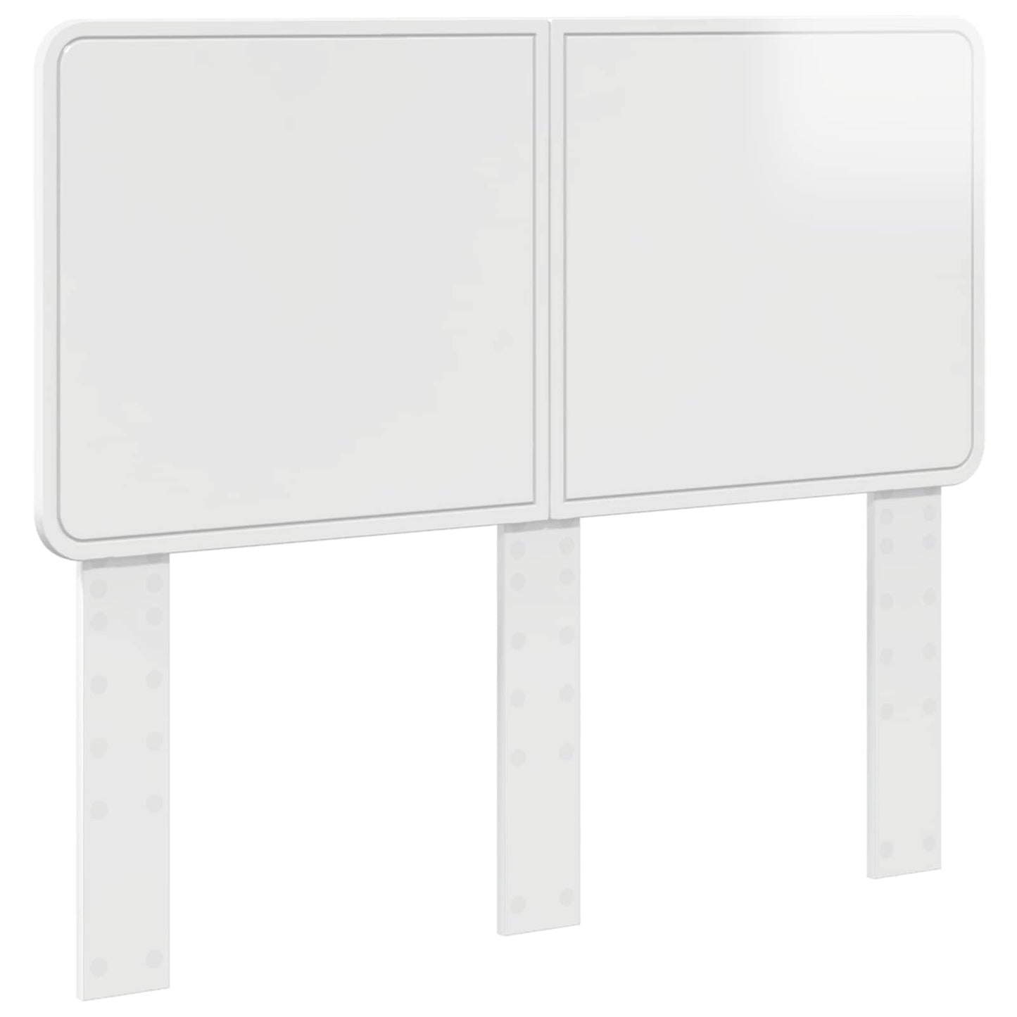vidaXL Headboard Gloss White Engineered wood 2