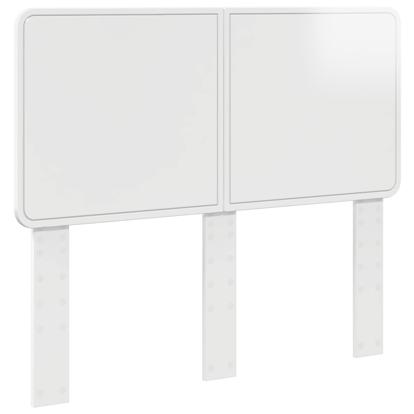 vidaXL Headboard Gloss White Engineered wood 2