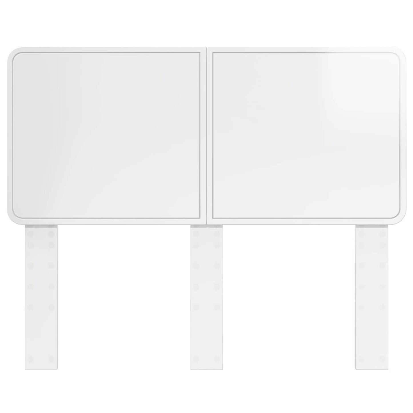 vidaXL Headboard Gloss White Engineered wood 4