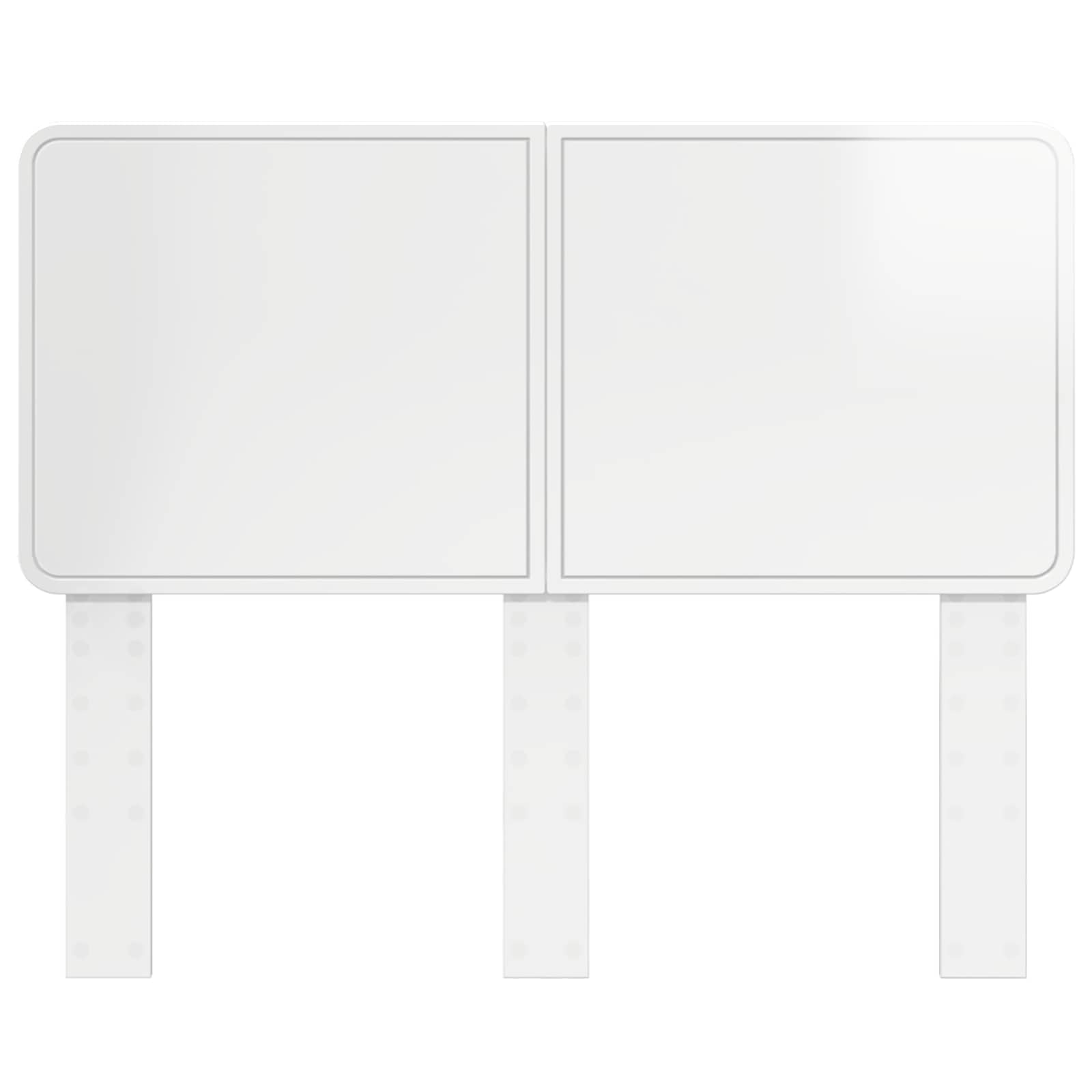 vidaXL Headboard Gloss White Engineered wood 4
