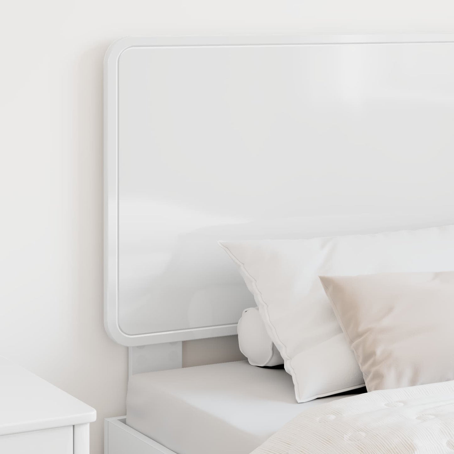 vidaXL Headboard Gloss White Engineered wood 3