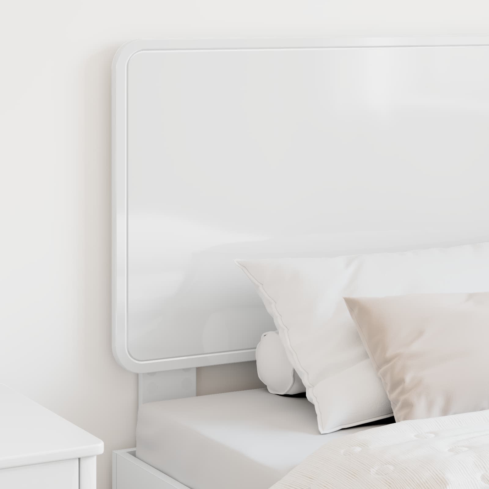 vidaXL Headboard Gloss White Engineered wood 3