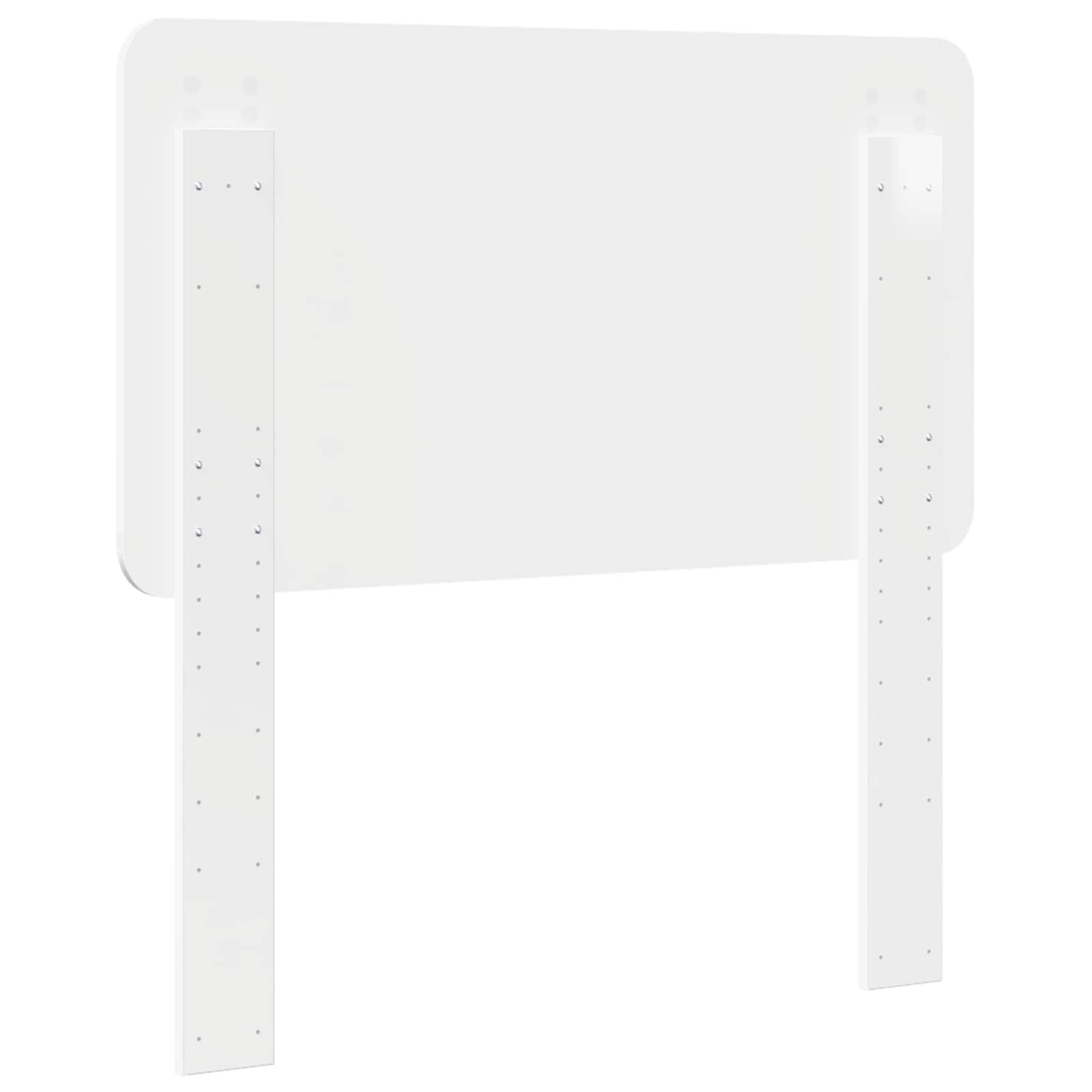vidaXL Headboard Gloss White Engineered wood 6