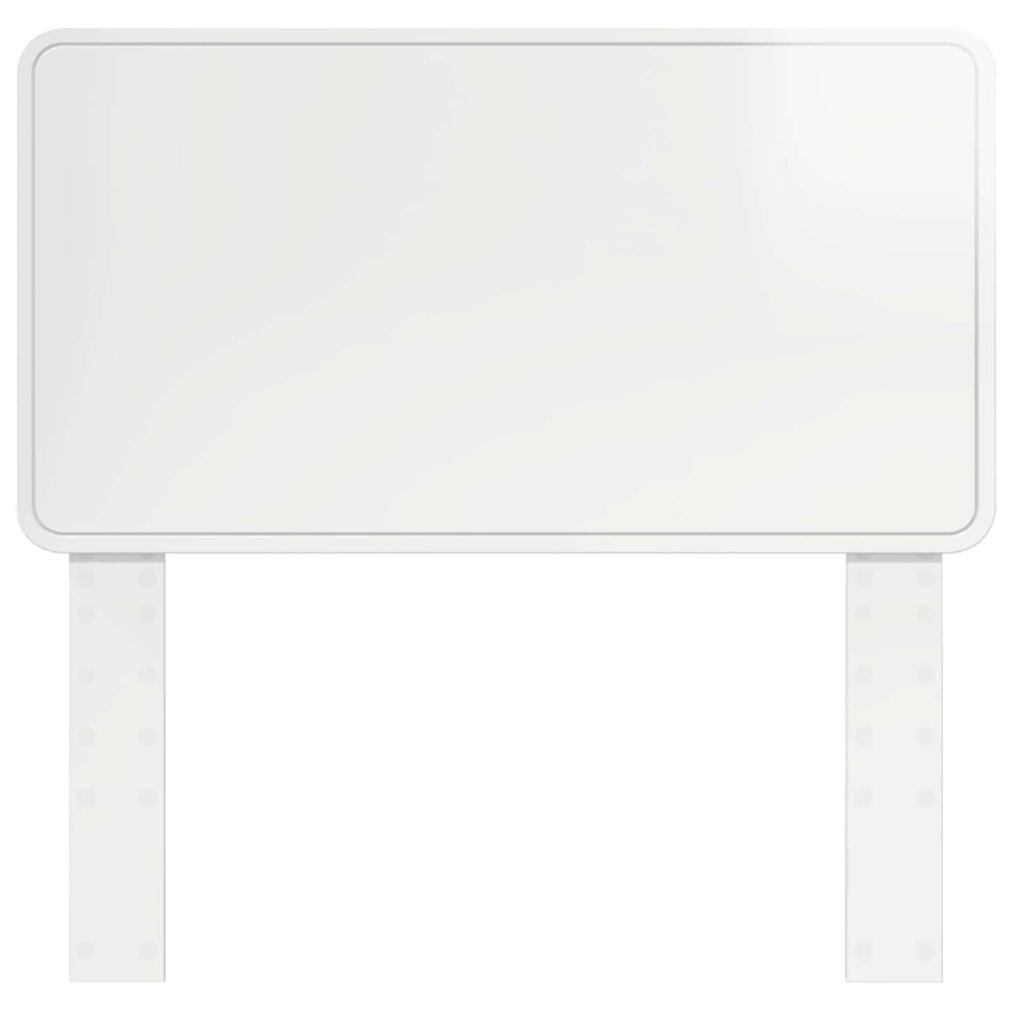 vidaXL Headboard Gloss White Engineered wood 4