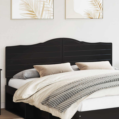 vidaXL Headboard Oak Engineered wood Black