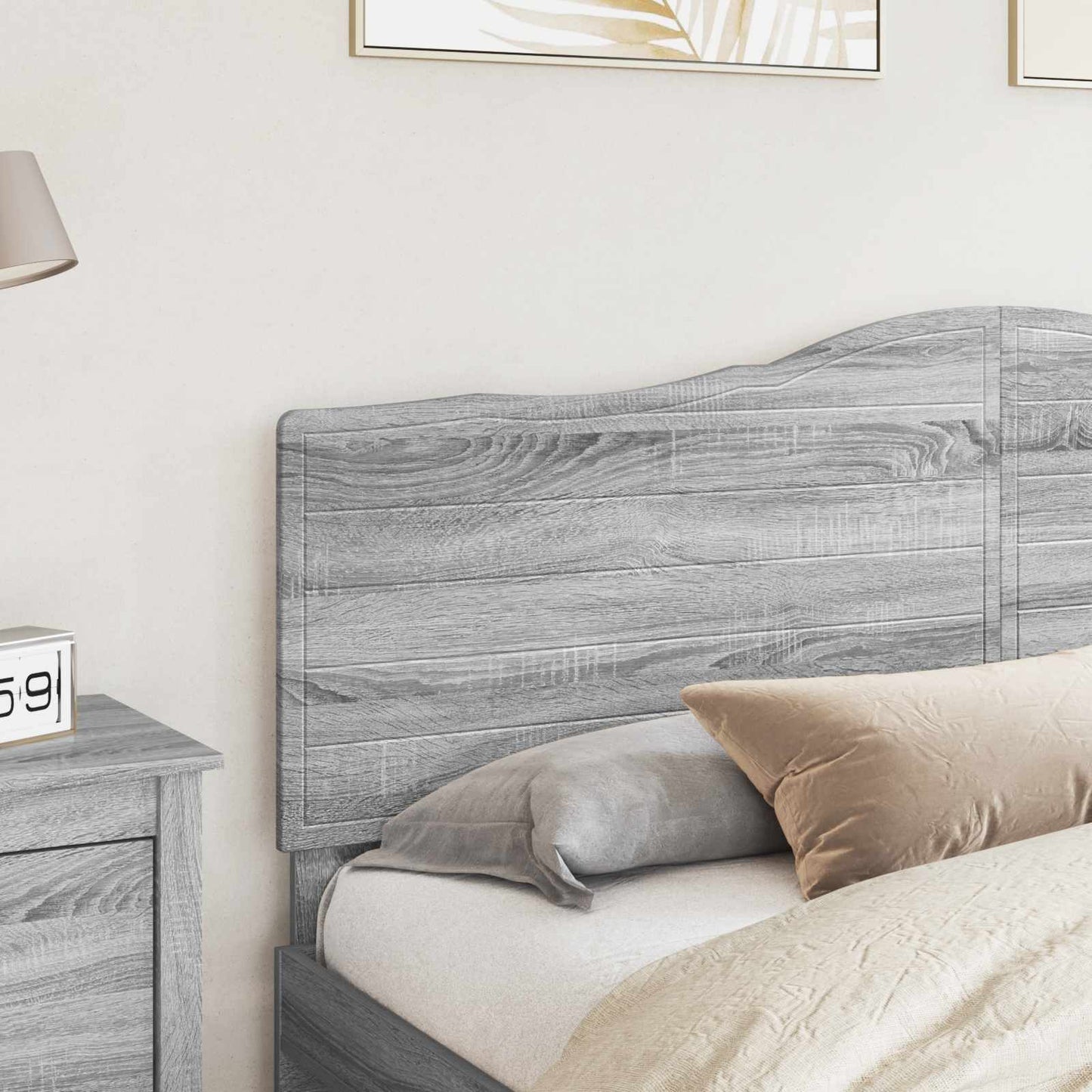 vidaXL Headboard Grey Sonoma Engineered wood 3