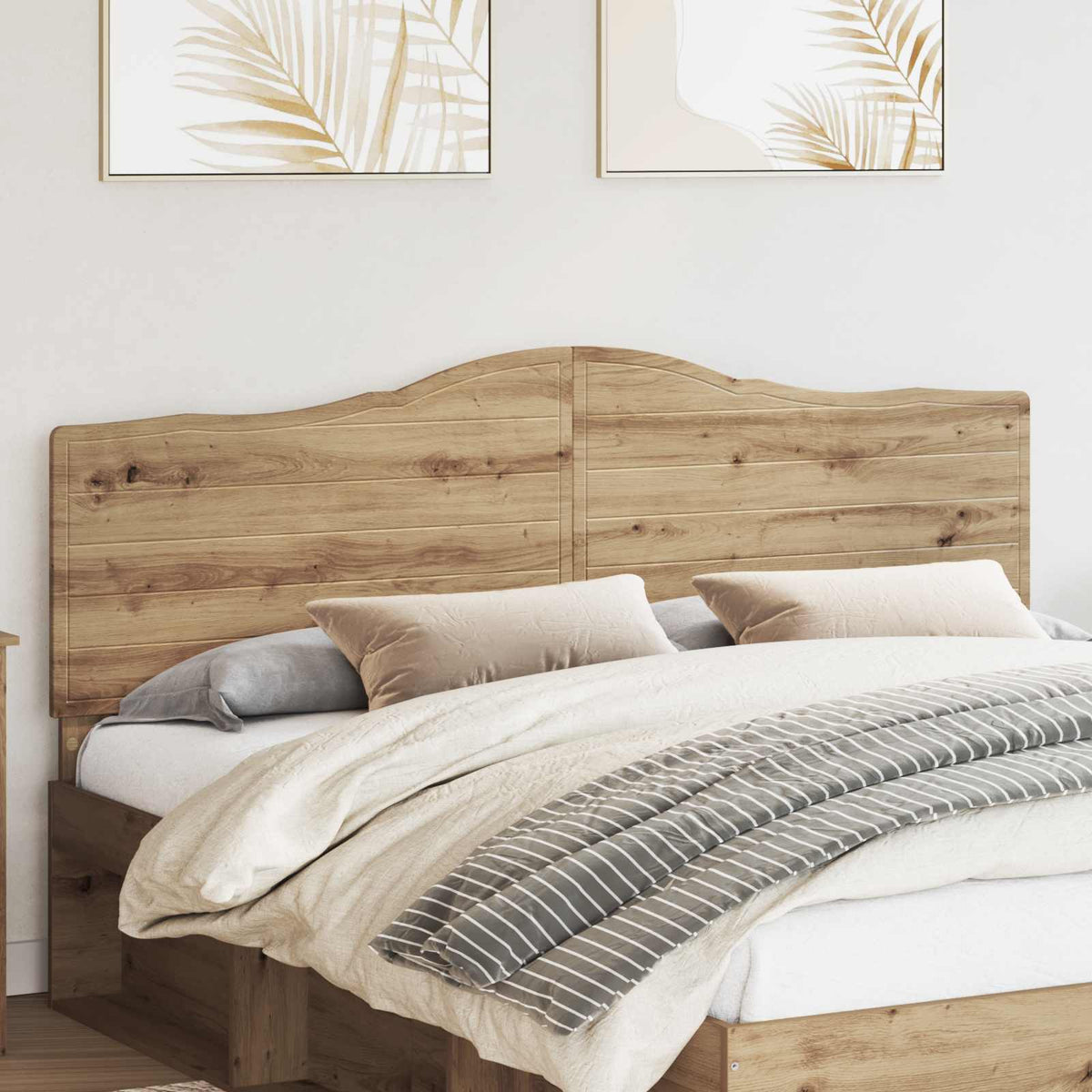 vidaXL Headboard Artisan Oak Engineered wood 1