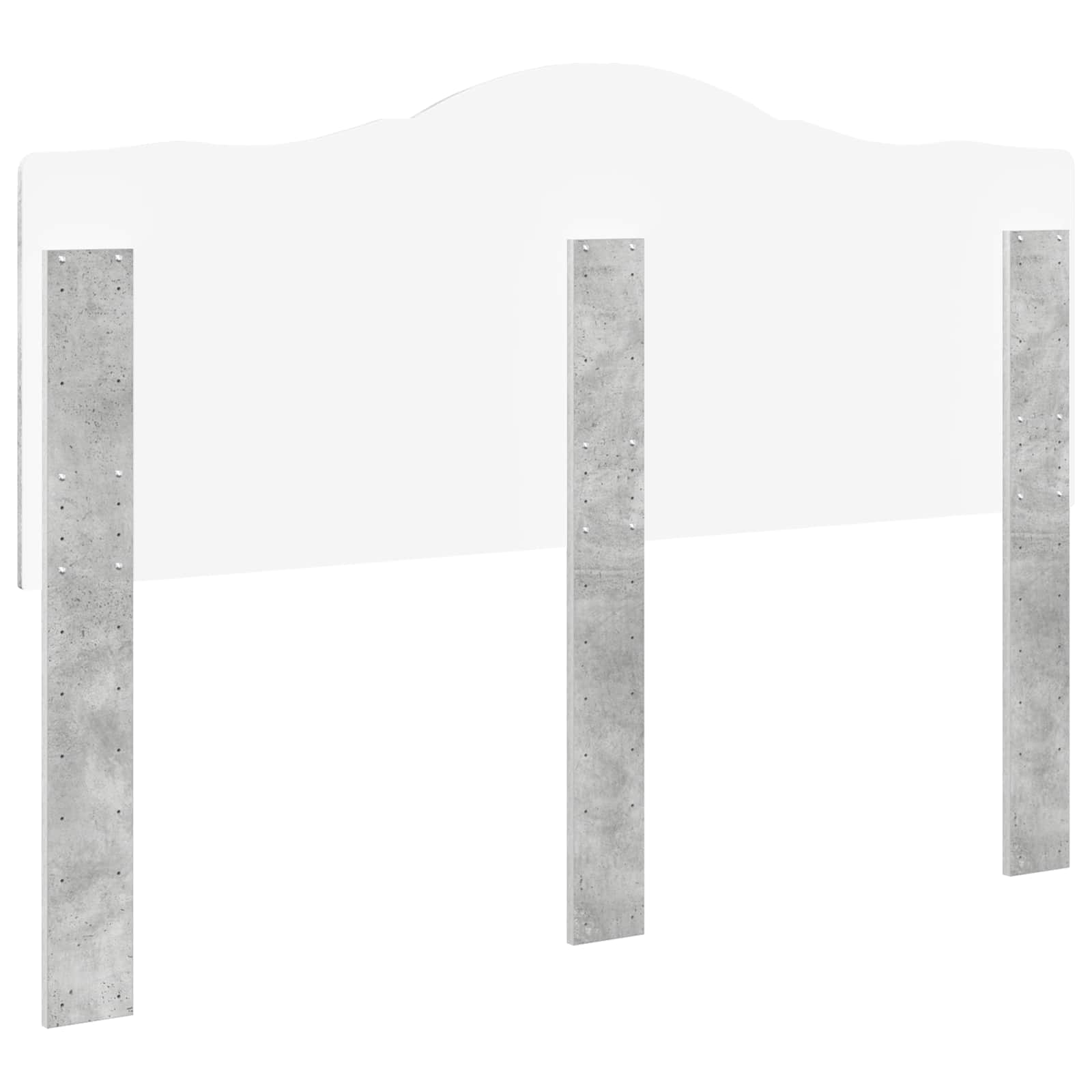 vidaXL Headboard Concrete Grey Engineered wood 6