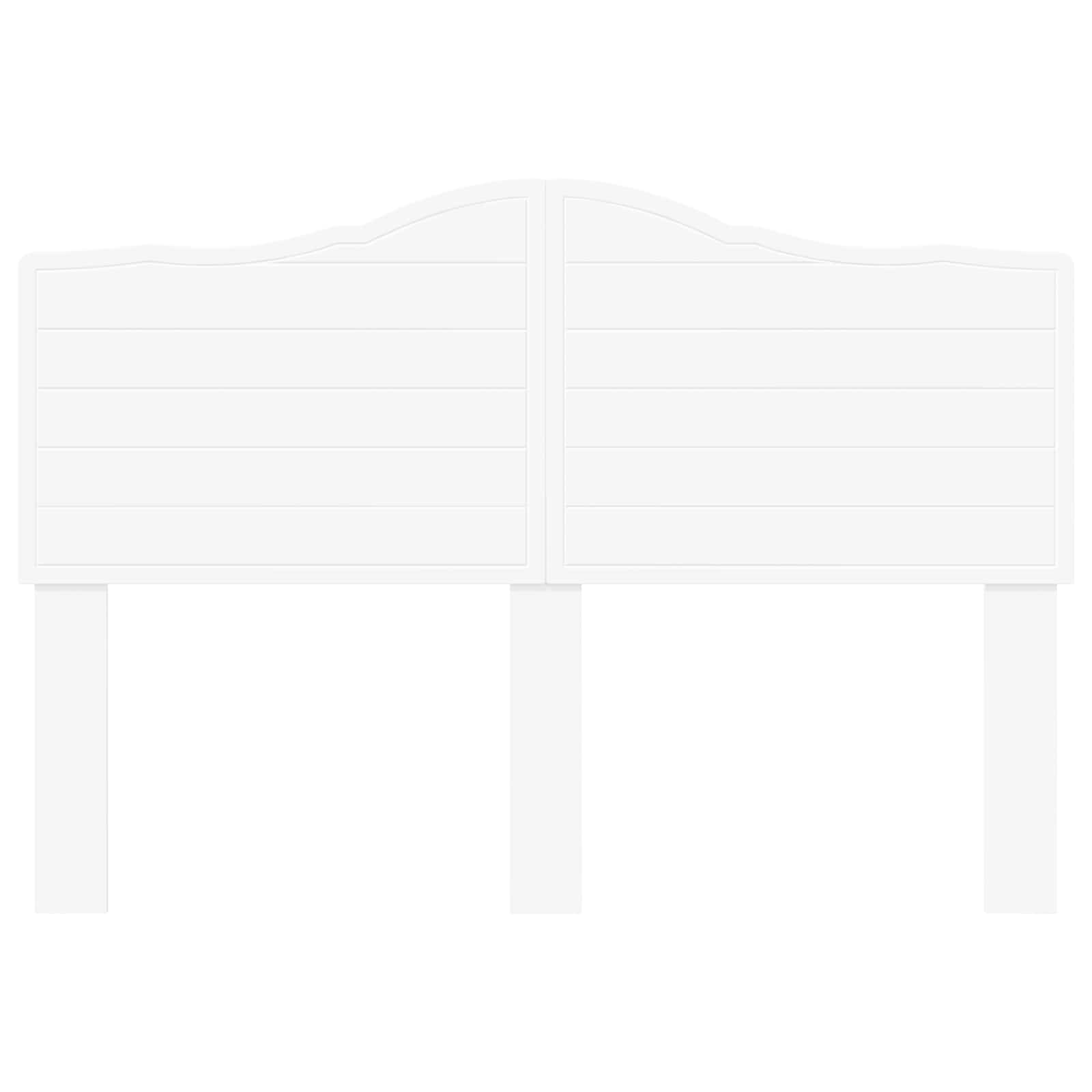 vidaXL Headboard White Engineered wood 4