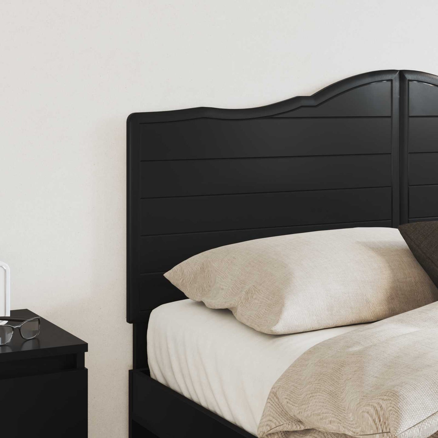 vidaXL Headboard Black Oak Engineered wood 3