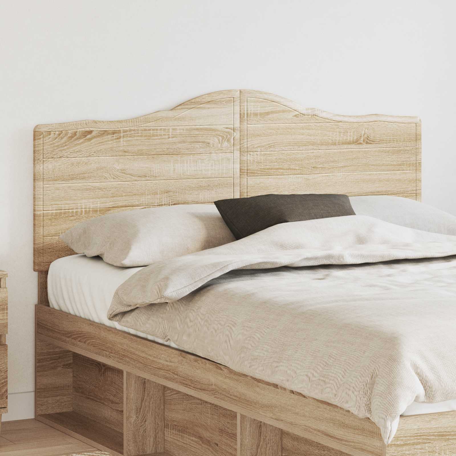 vidaXL Headboard Sonoma Oak Engineered wood 1
