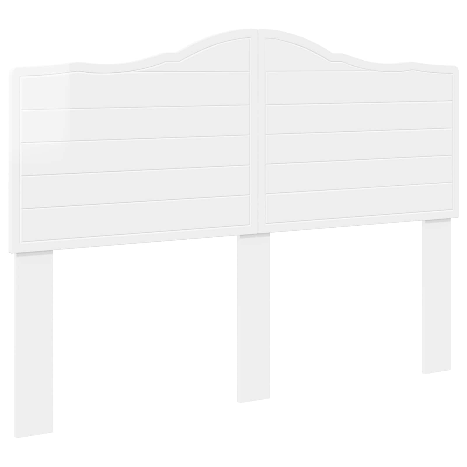 vidaXL Headboard Gloss White Engineered wood 2
