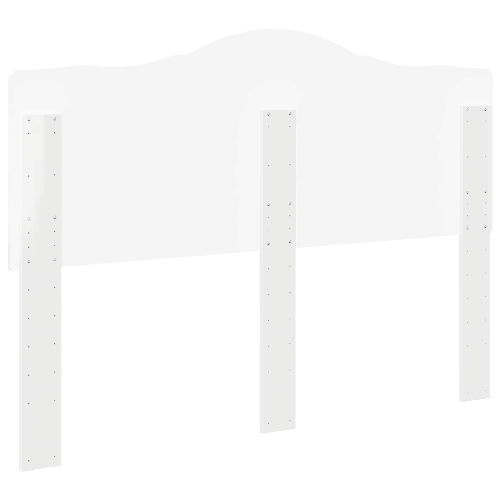 vidaXL Headboard Gloss White Engineered wood 6