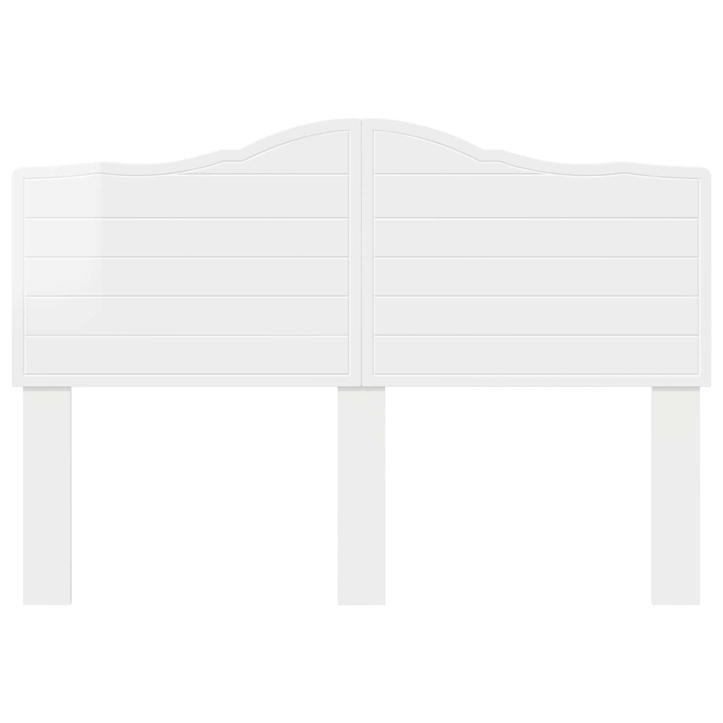 vidaXL Headboard Gloss White Engineered wood 4