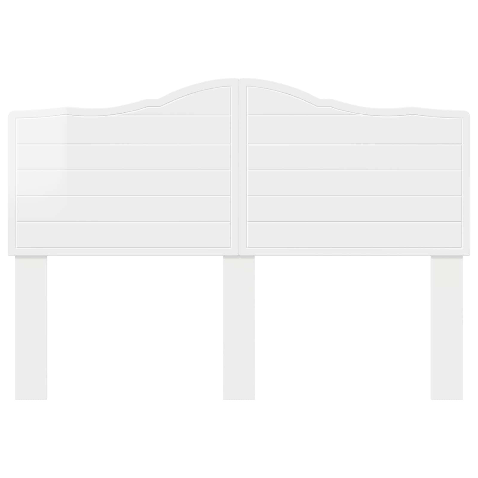 vidaXL Headboard Gloss White Engineered wood 4