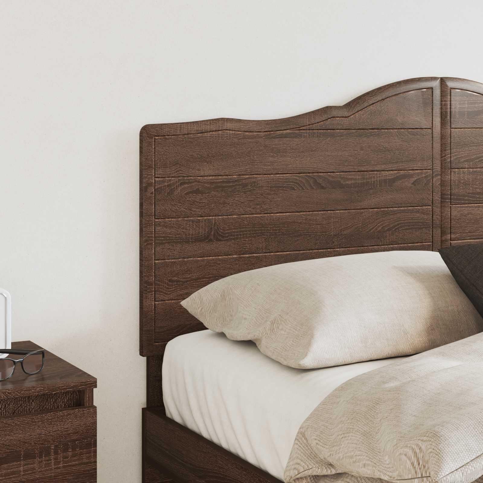 vidaXL Headboard Brown Oak Engineered wood 3