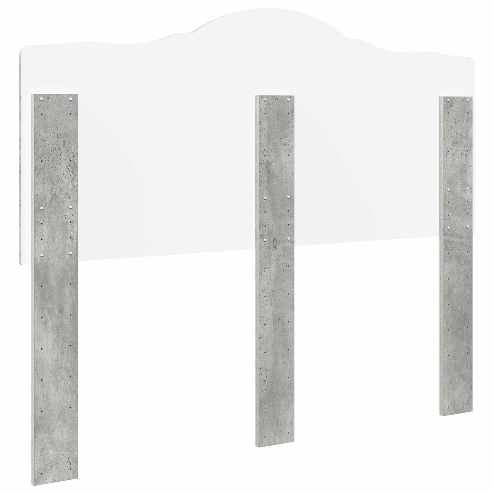 vidaXL Headboard Concrete Grey Engineered wood 6