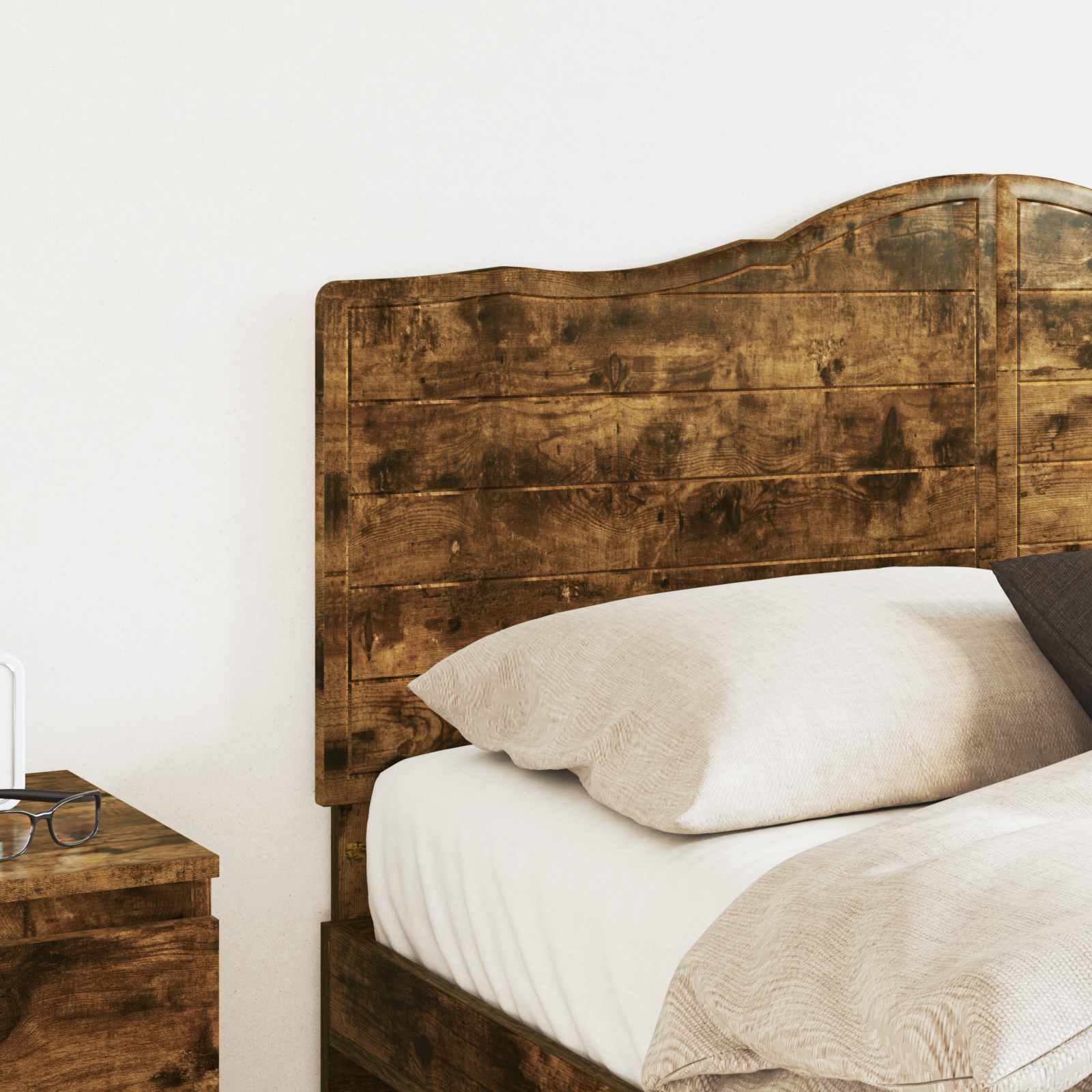 vidaXL Headboard Smoked Oak Engineered wood 3