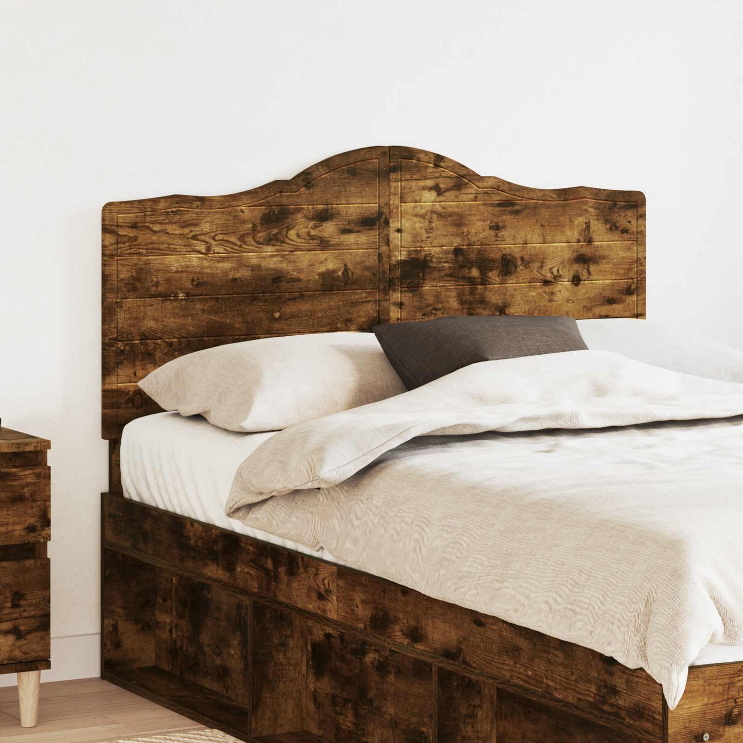 vidaXL Headboard Smoked Oak Engineered wood 1
