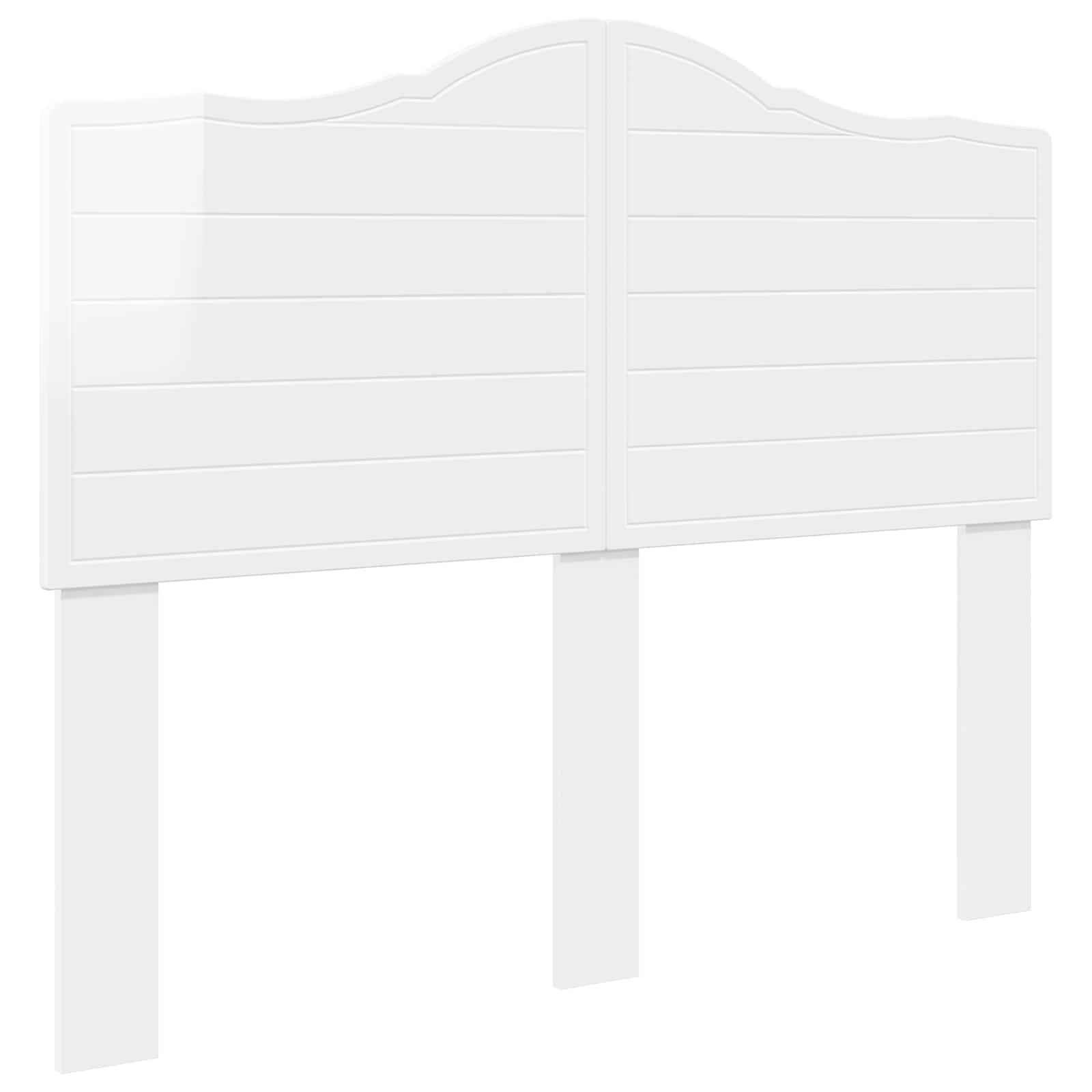 vidaXL Headboard Gloss White Engineered wood 2