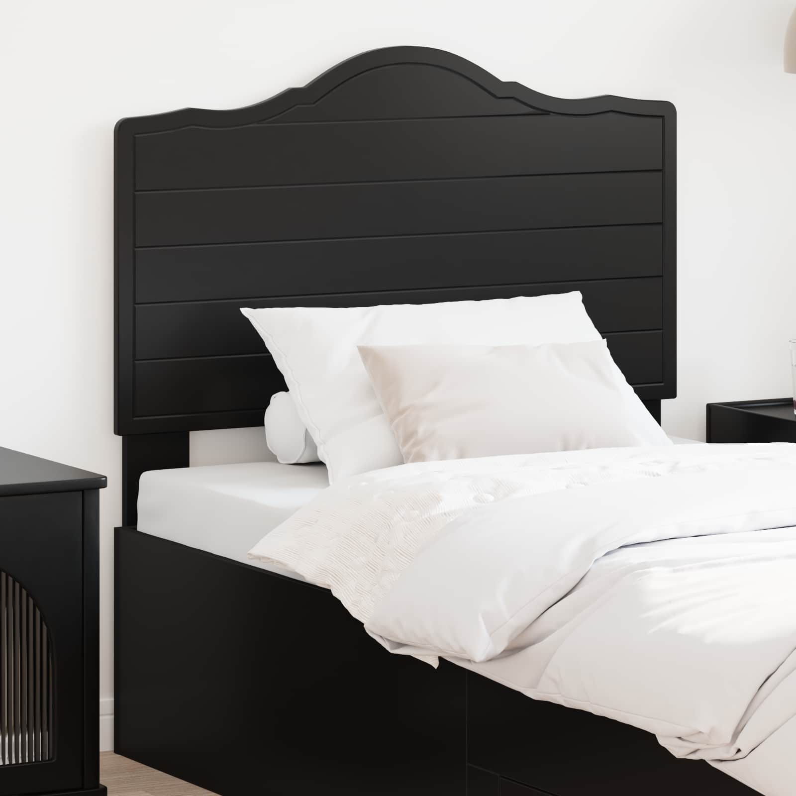 vidaXL Headboard Black Oak Engineered wood 1