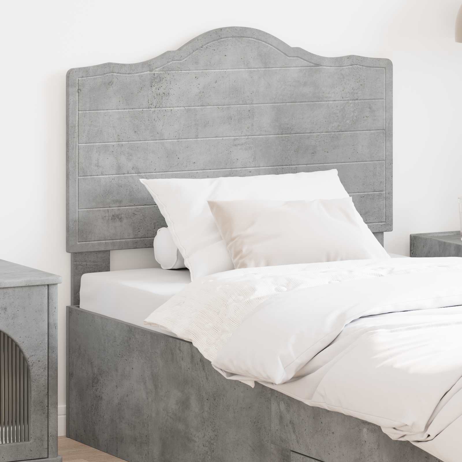 vidaXL Headboard Concrete Grey Engineered wood 1