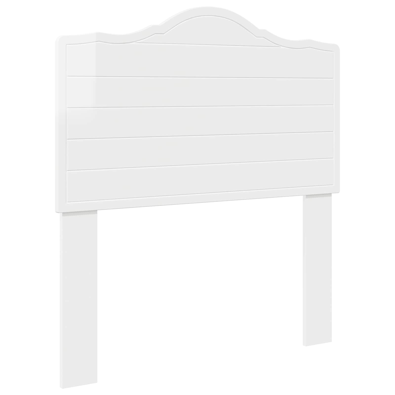 vidaXL Headboard Gloss White Engineered wood 2