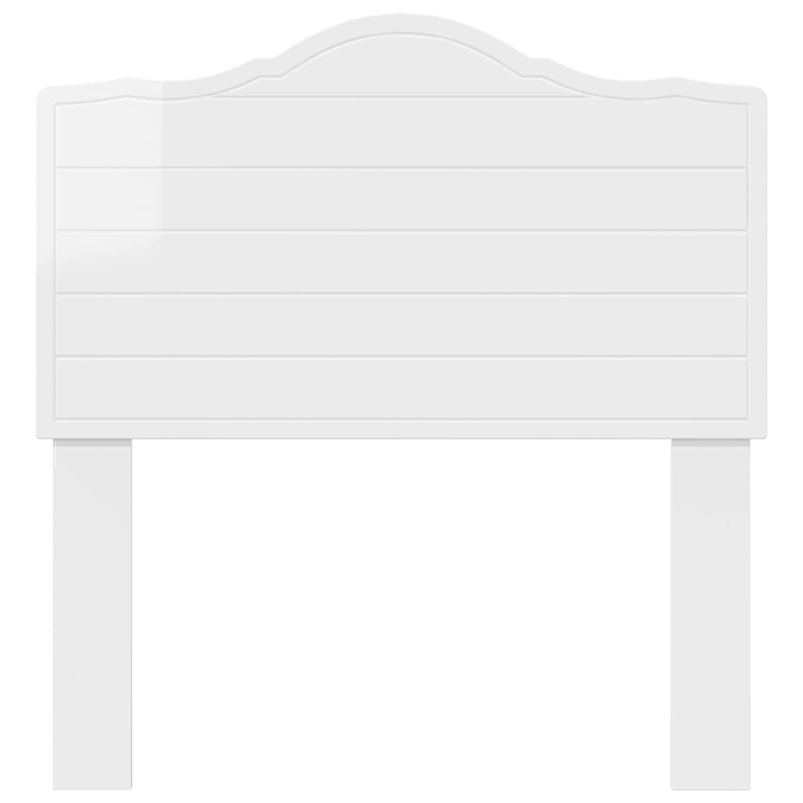 vidaXL Headboard Gloss White Engineered wood 4