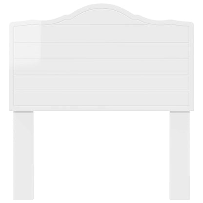 vidaXL Headboard Gloss White Engineered wood 4