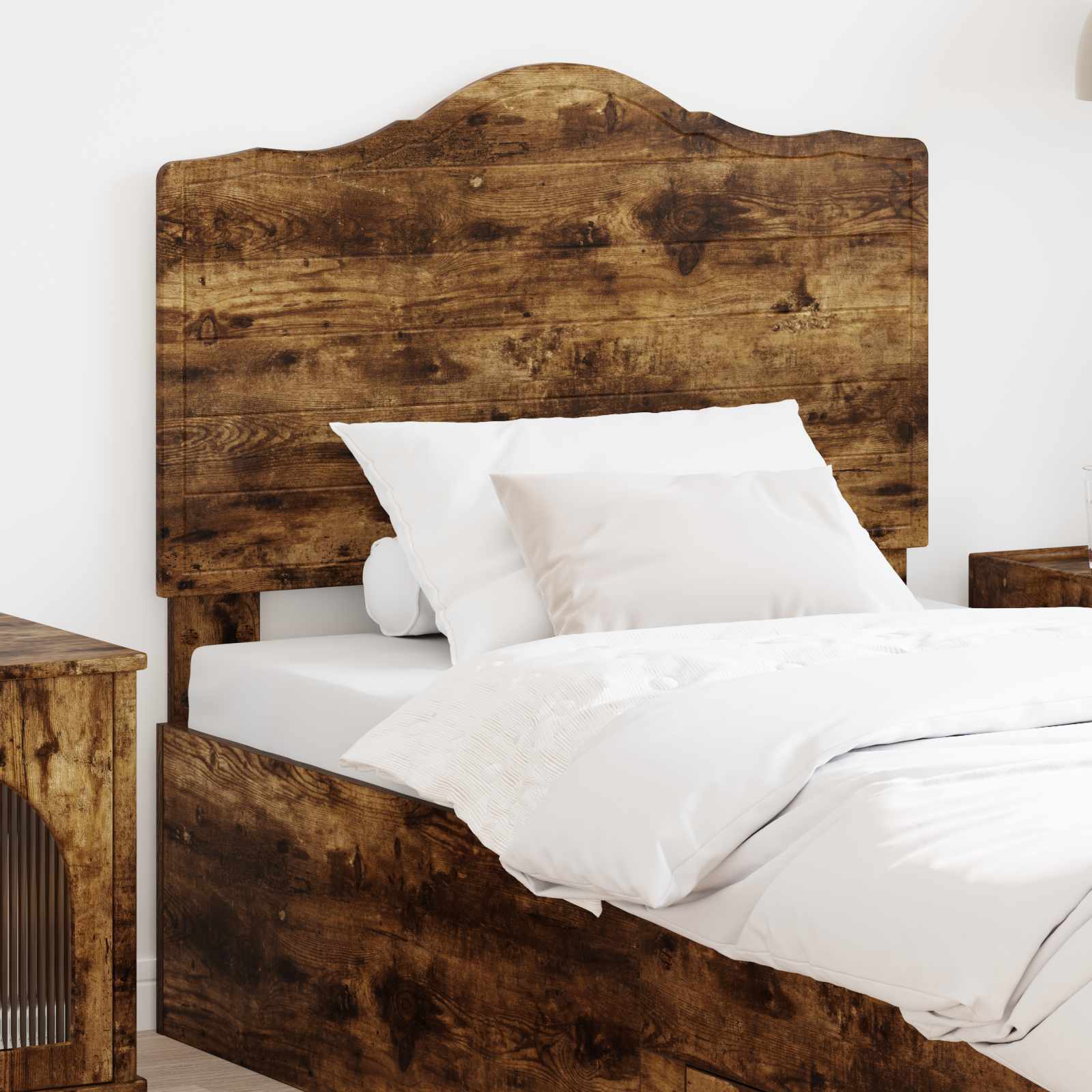 vidaXL Headboard Smoked Oak Engineered wood 1